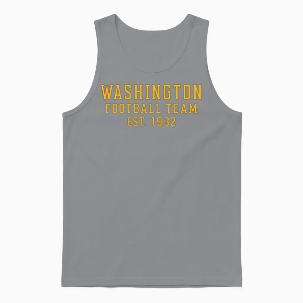 Washington Football Team Unisex Tank Top in Sport Grey