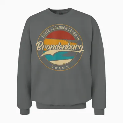 Brandenburg Meine Heimat | Heimatliebe & Geburtsort T-Shirt, Black Unisex Sweatshirt - Graphite Heather