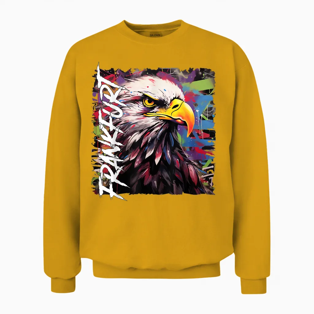 Hessen Frankfurt T-Shirt Frankfurt Ffm Frankfurt T-Shirt, Black Unisex Sweatshirt in Gold