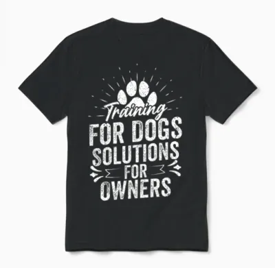 Training for Dogs Solutions for Owners Dog Trainer Unisex T-Shirt - Black