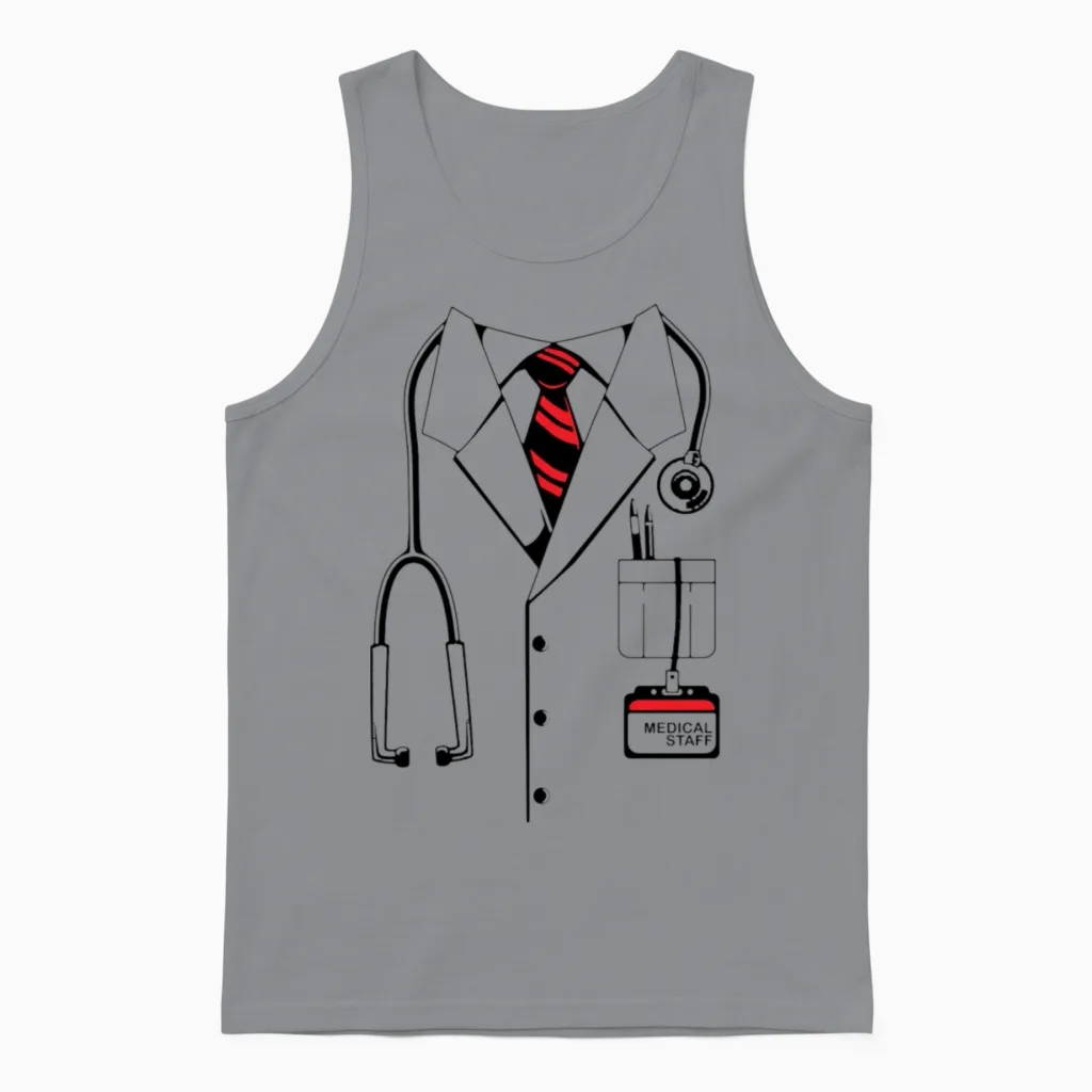 Doctor Costume - Doctors Unisex Tank Top in Sport Grey