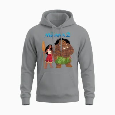Disney Moana 2 Maui & Moana Oceania Duo T-Shirt, Gray Unisex Hoodie - Sport Grey