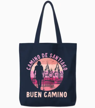 Buen Camino De Santiago De Compostela Jakobsweg Tote Bags - Navy