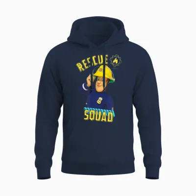Feuerwehrmann Sam Rescue Squad Unisex Hoodie - Navy