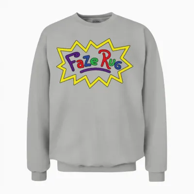 Faze Rug Hoodie Unisex Merch for Women Men Teen Unisex Sweatshirt - Ash