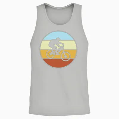 Mountainbike Retro Unisex Tank Top - Ash