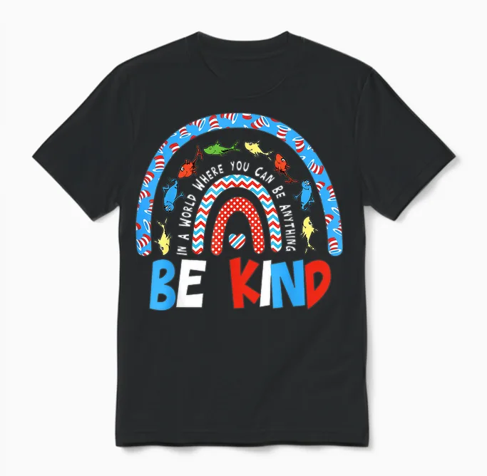 Autism Awareness Be Kind Why Fit in Doctor Teacher Cat Unisex T-Shirt in Black