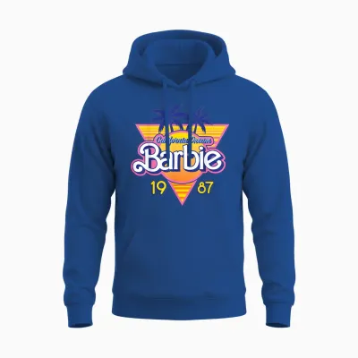 Barbie 1987 Summer Retro Logo - California Dream Unisex Hoodie - Royal