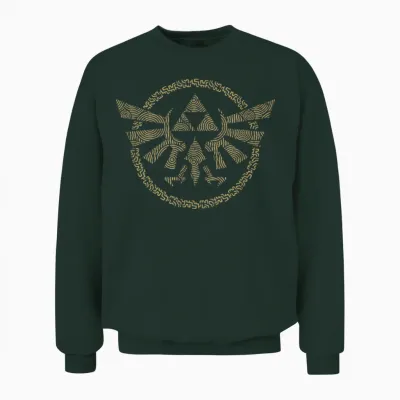 The Legend of Zelda Tears of the Kingdom Hyrule Badge Unisex Sweatshirt - Forest