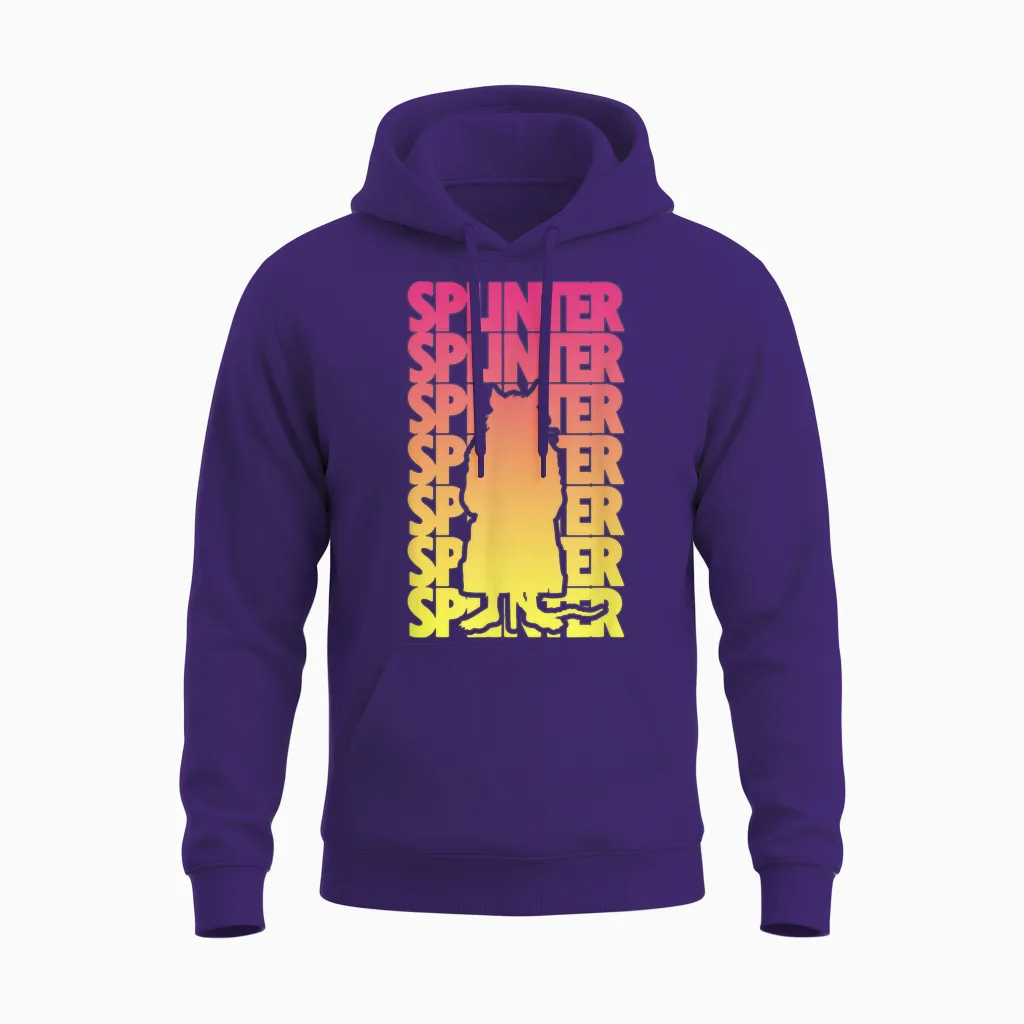 Master Splinter - Gradient Silhouette Unisex Hoodie in Purple