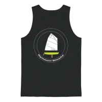 Optimist Sailing Dinghy Unisex Tank Top - Black – 1