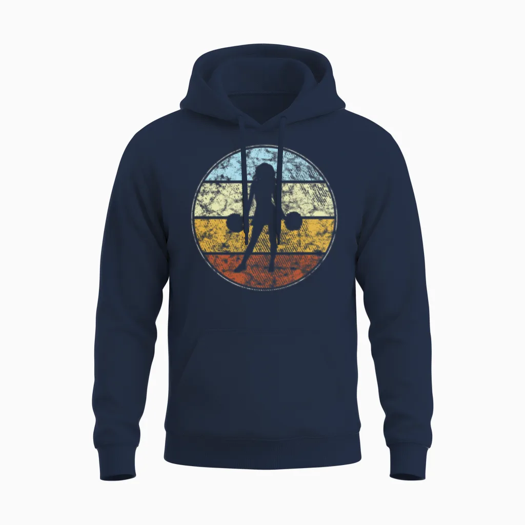 Cheerleading Retro Unisex Hoodie in Navy