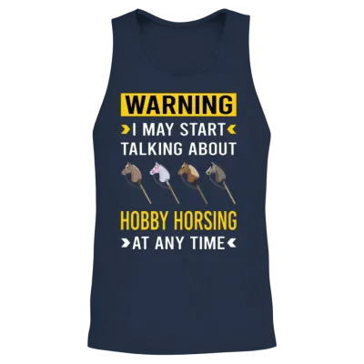Hobby Horsing Horse Hobbyhorsing Hobbyhorse Unisex Tank Top - Navy