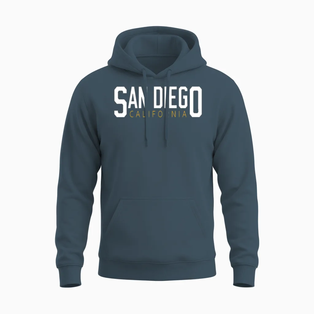 San Diego California Unisex Hoodie in Dark Heather
