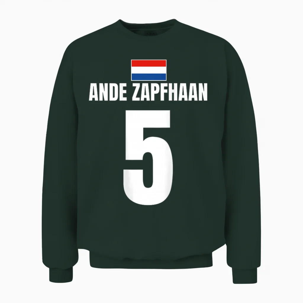 Partnerlook Holland Sauf Trikot Mallorca Vatertag Mannschaft Unisex Sweatshirt in Forest