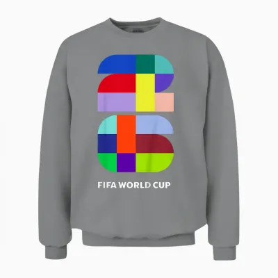 Kids Fifa World Cup26 Event Colors Unisex Sweatshirt - Sport Grey
