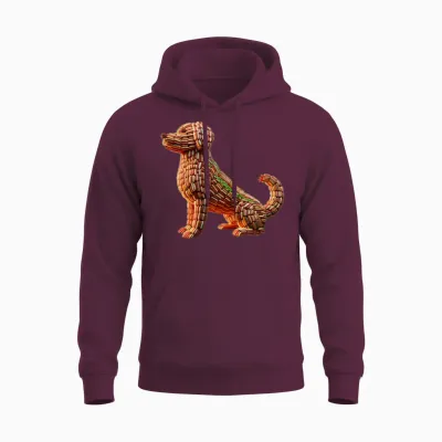 Dog Unisex Hoodie - Maroon