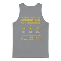 Accountant Safety Info Unisex Tank Top - Sport Grey – 1