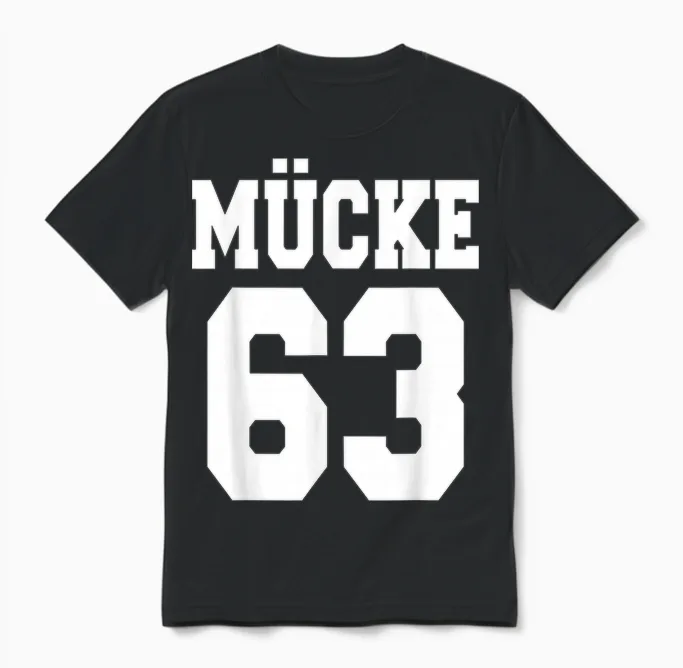Mücke Football Bulldozer Retro Nostalgie Kino Unisex T-Shirt in Black