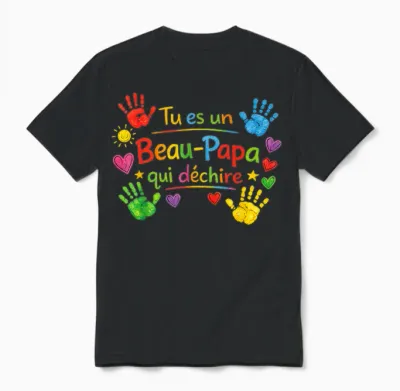 Gift Beautiful Dad Tearing Original Humour Father's Day Christmas Unisex T-Shirt - Black
