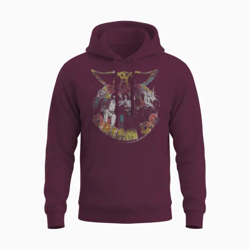 Aerosmith - Dream on Portrait Unisex Hoodie - Maroon