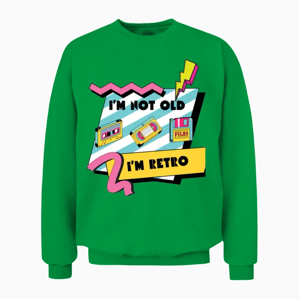 90s Retro Unisex Sweatshirt - Irish Green