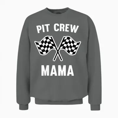 Rennwagen Geburtstag Matching Racing Family Mama Pit Crew Unisex Sweatshirt - Graphite Heather