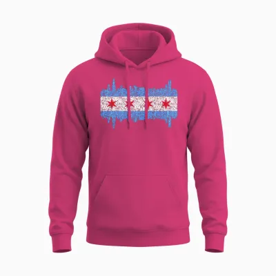 City of Chicago Chicago City Unisex Hoodie - Heliconia