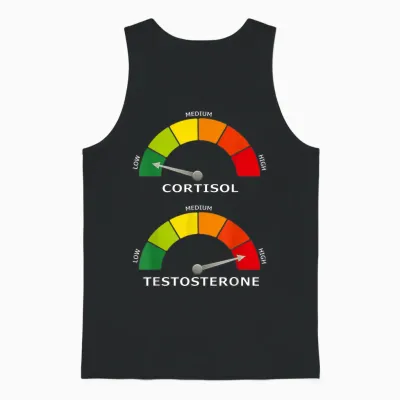 Low Cortisol High Testosterone Optimal Health Unisex Tank Top - Black