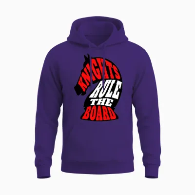 Knights Rule the Board Unisex Hoodie - Purple