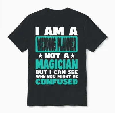 Wedding Planner Unisex T-Shirt - Black