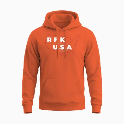Rfk Campaign Robert F Bobby Kennedy Unisex Hoodie - Orange