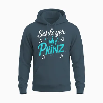 Schlager Prinz - Schlager Schlagerparty Unisex Hoodie - Dark Heather