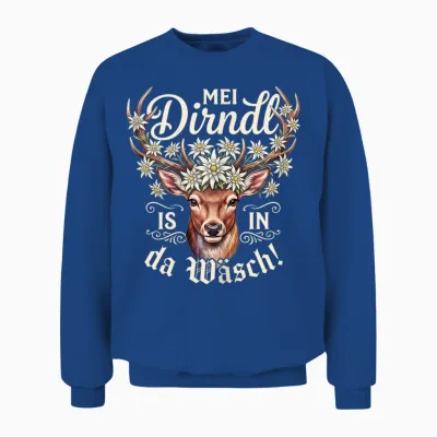 Passend Für Oktoberfest Damen T-Shirt Dirndl Outfit Trachten Unisex Sweatshirt - Royal