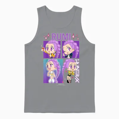 Kpop Demon Hunters Rumi Officially Licensed Unisex Tank Top - Sport Grey