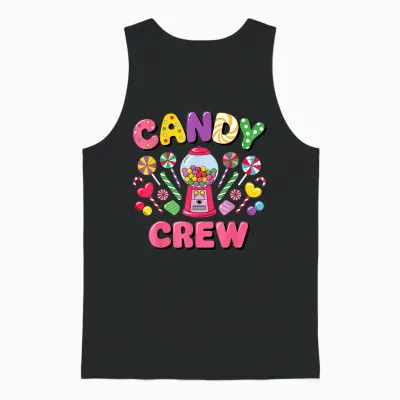 Candy Land Candy Crew Decorations Sweetie Candy Squad Cool Unisex Tank Top - Black