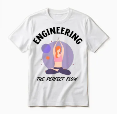 Engineering the Perfect Flow Unisex T-Shirt - White