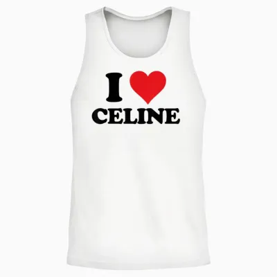 I Heart Celine First Name I Love Personalized Stuff Unisex Tank Top - White