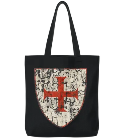 Knights Templar Tote Bags - Black