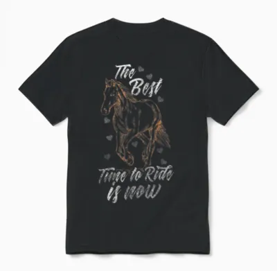 Horse Horse Lovers Mustang Love of Animals Unisex T-Shirt - Black