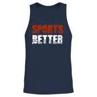 Sports Better Funny Horse Betting Derby Gambling Unisex Tank Top - Navy – 2
