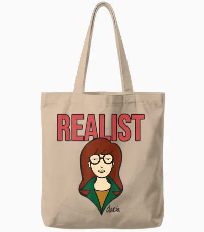 Daria the Realist Tote Bags - Natural