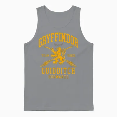 Harry Potter Gryffindor Quidditch Arch T-Shirt, Red, S Unisex Tank Top - Sport Grey