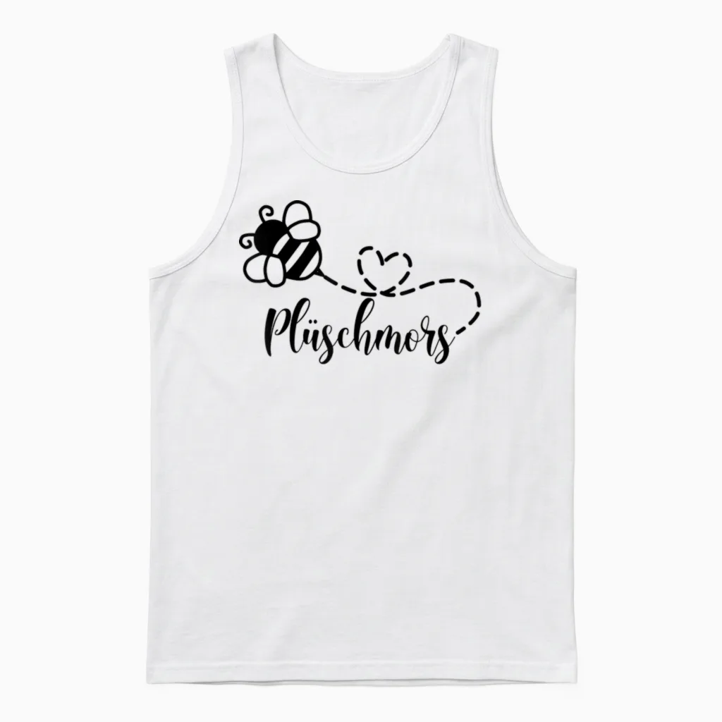 Plüschmors Hummel Ostfriesisch Nordsee Ostfriesland Unisex Tank Top in White