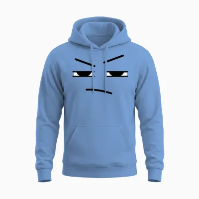 Creepy Funny Carrots Face Halloween Costume Kids and Adults Unisex Hoodie - Carolina Blue