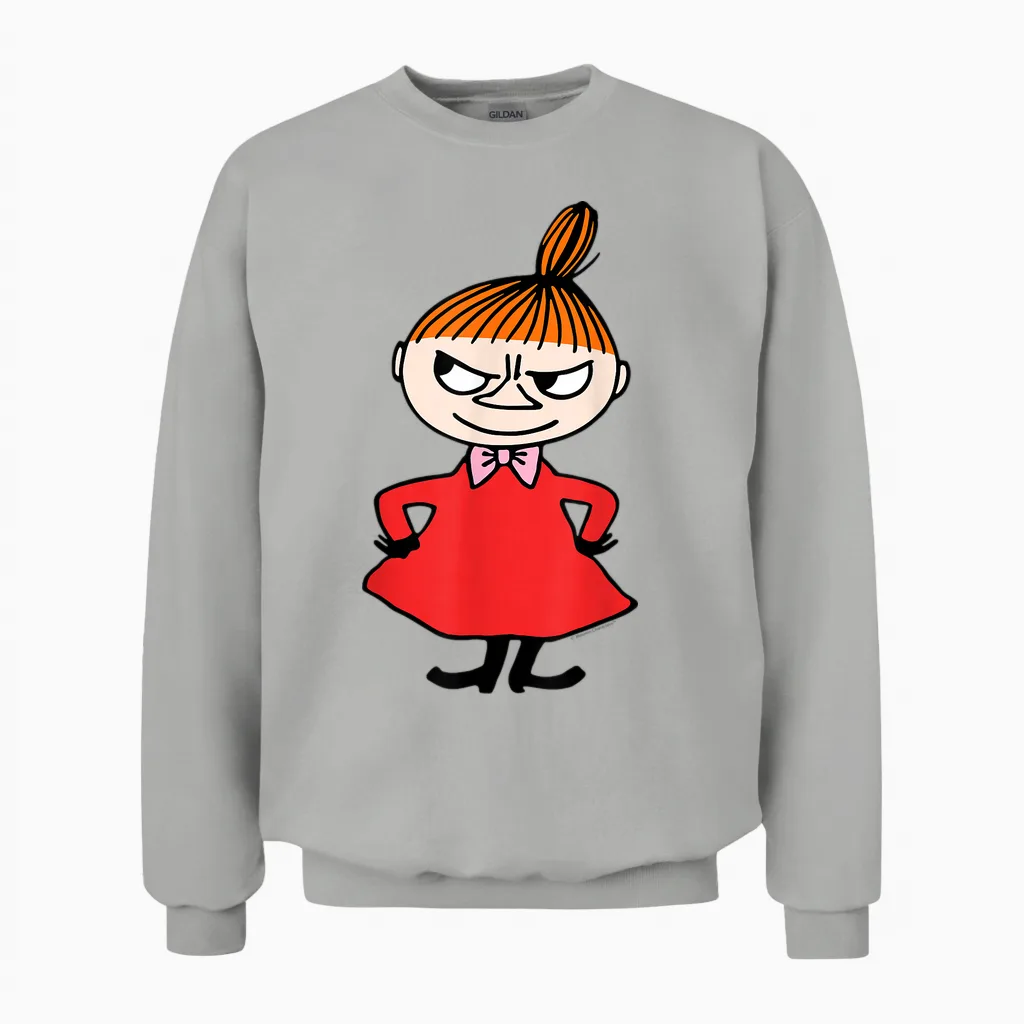 Moomin Little My Hands on Hips T-Shirt, White Unisex Sweatshirt in Ash