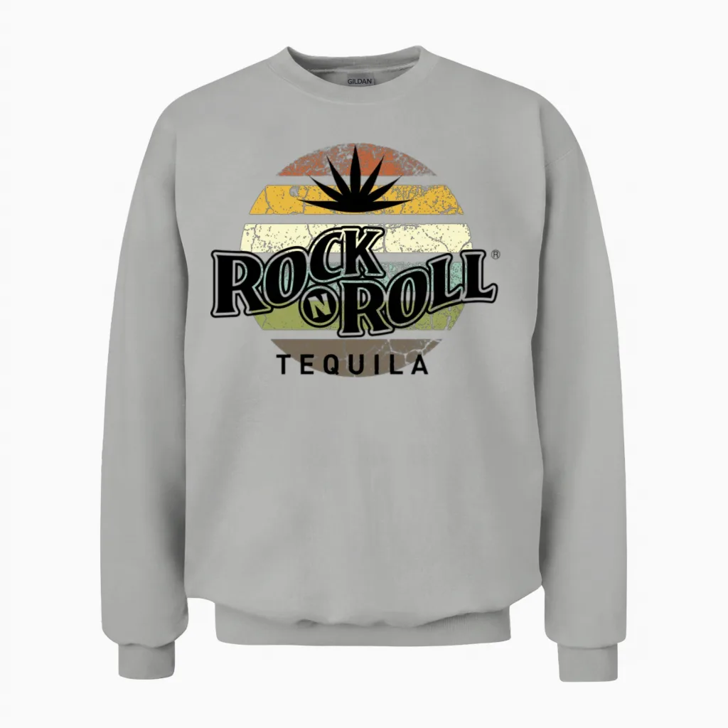 Rock N Roll Tequila Eighth Collection Unisex Sweatshirt in Ash