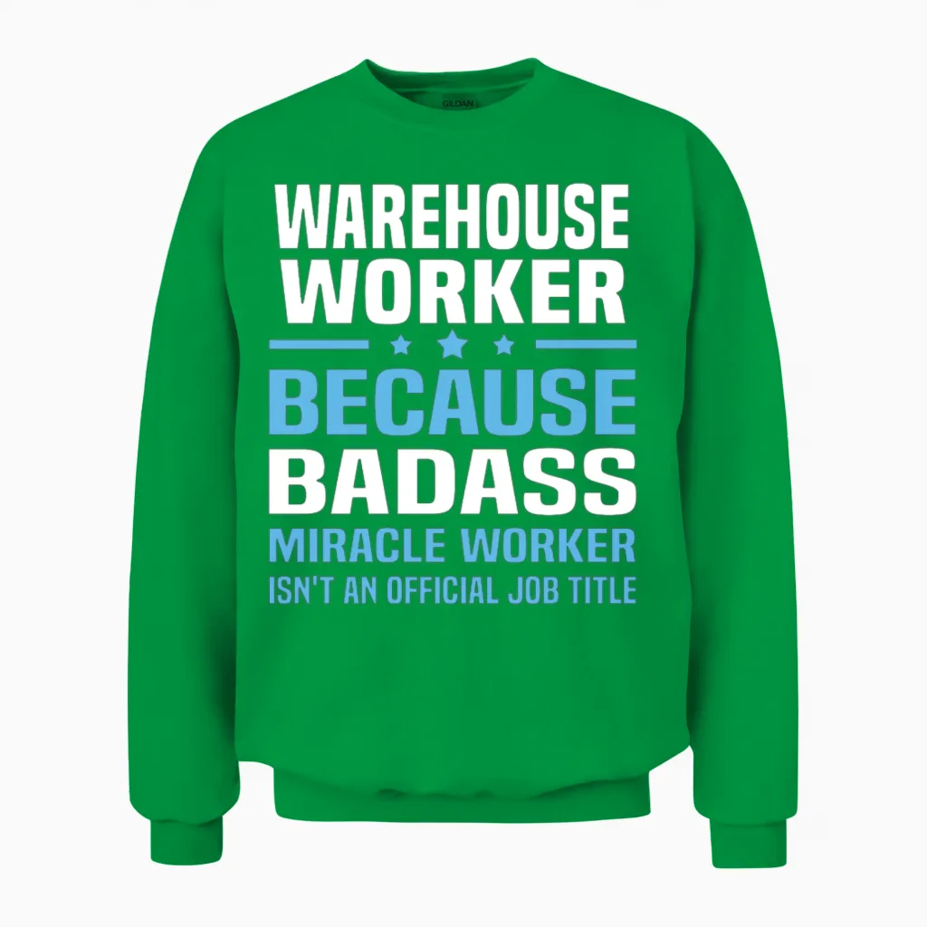 Warehouse Worker Unisex Sweatshirt in Irish Green