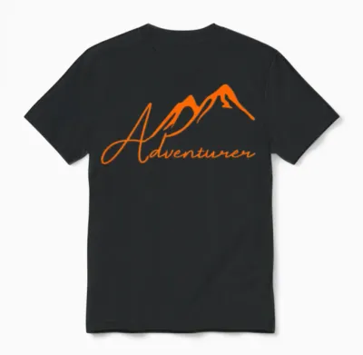 Adventure Hiking Unisex T-Shirt - Black