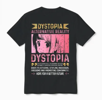 Dystopia Alternative Reality in Dystopian World Unisex T-Shirt - Black